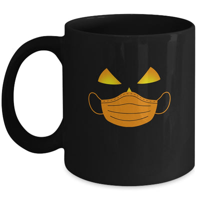 Funny Halloween Pumpkin Wearing A Mask Mug | siriusteestore