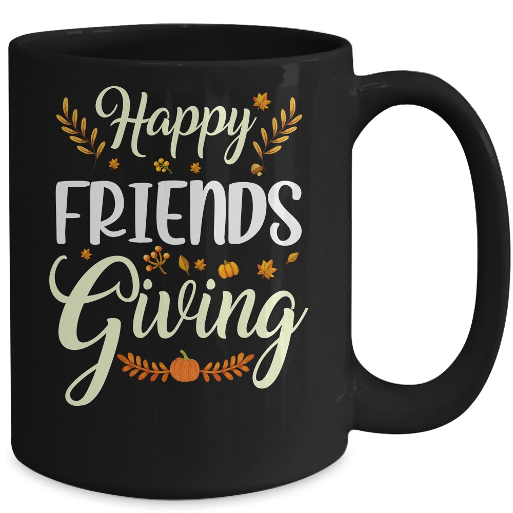 Funny Happy Friendsgiving Turkey Friends Giving Mug | siriusteestore