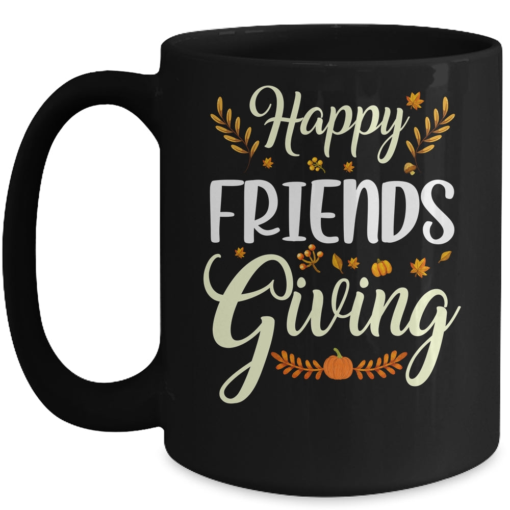 Funny Happy Friendsgiving Turkey Friends Giving Mug | siriusteestore