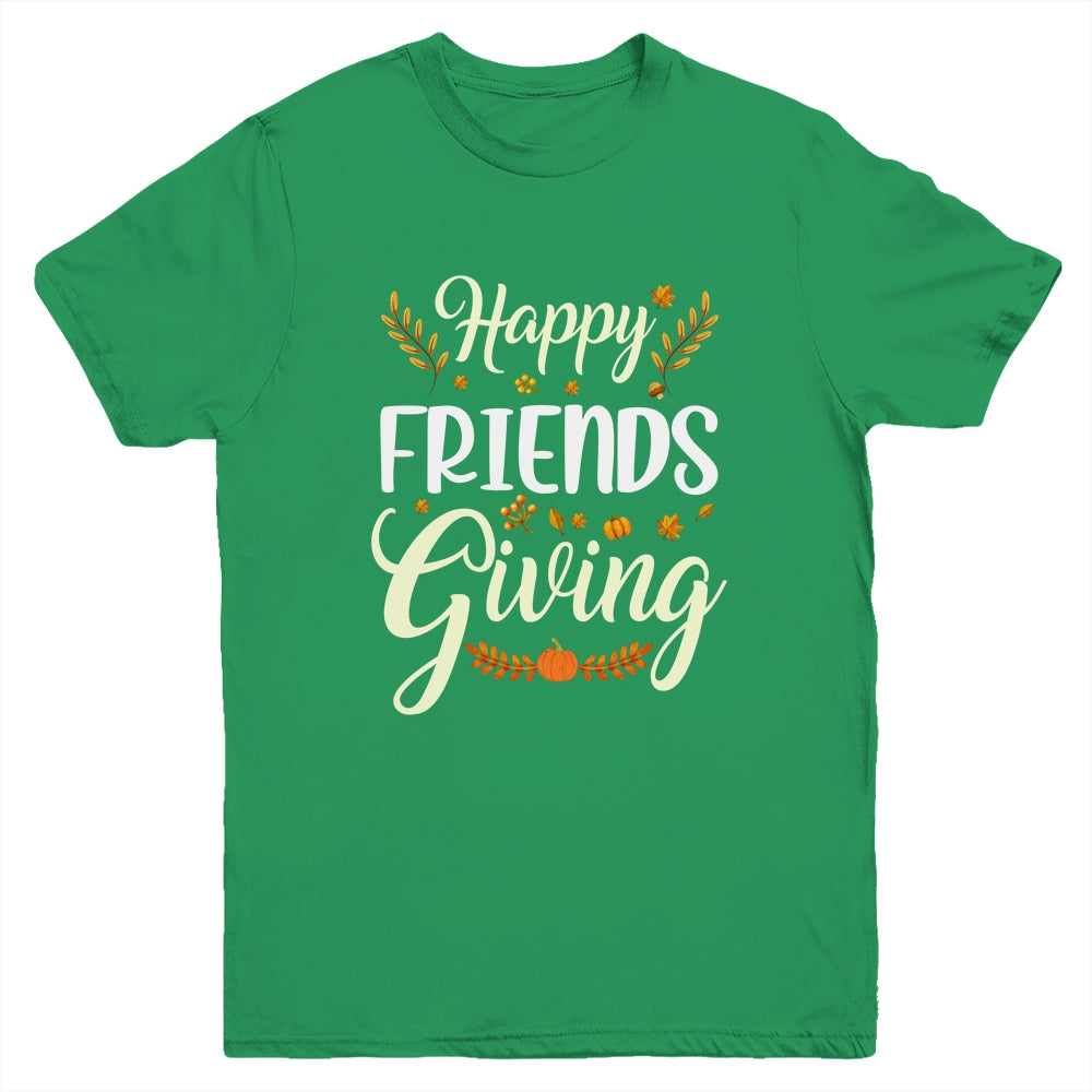 Funny Happy Friendsgiving Turkey Friends Giving Youth Shirt | siriusteestore