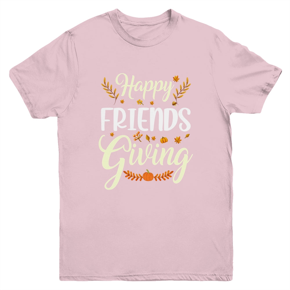 Funny Happy Friendsgiving Turkey Friends Giving Youth Shirt | siriusteestore