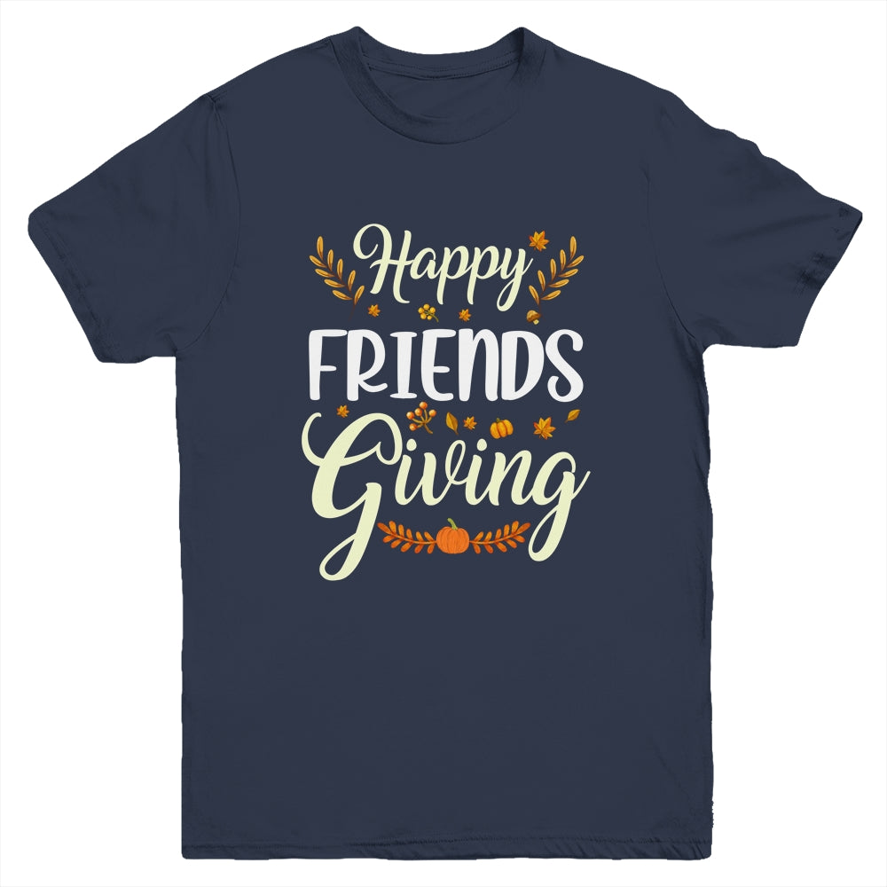 Funny Happy Friendsgiving Turkey Friends Giving Youth Shirt | siriusteestore