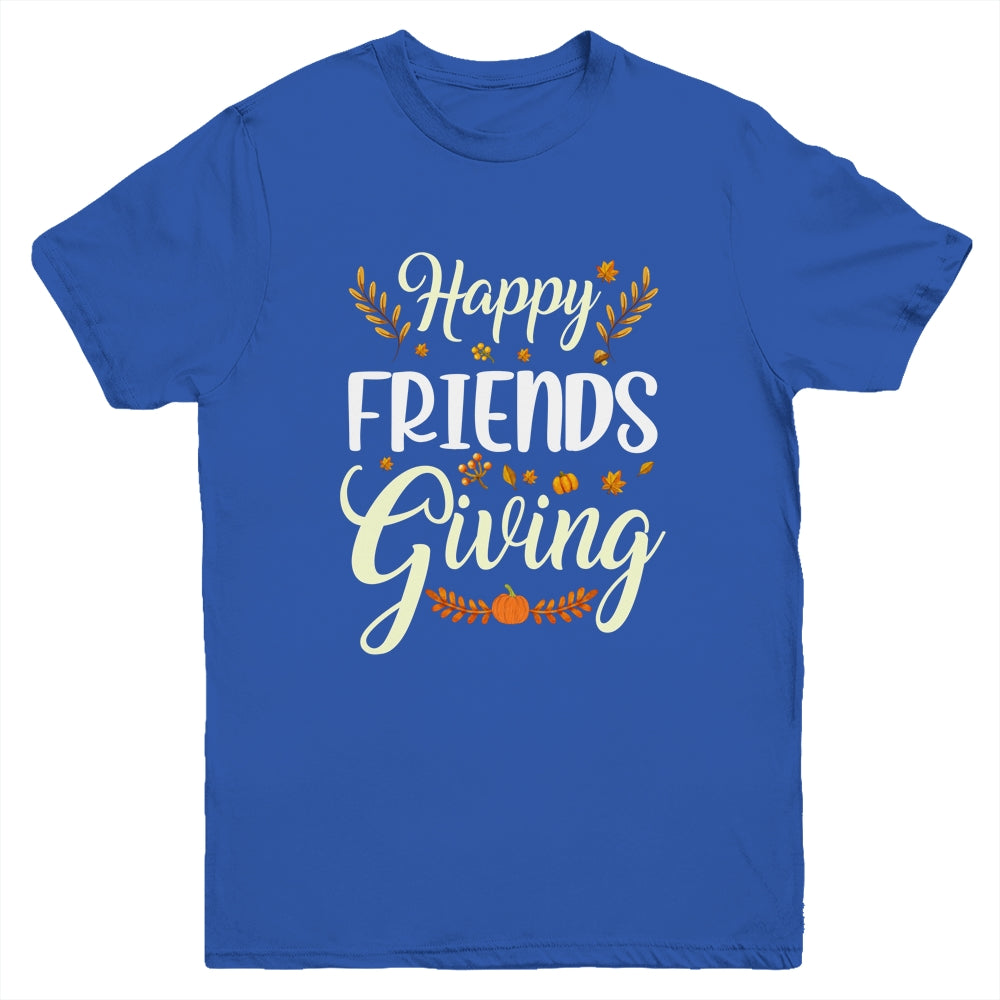 Funny Happy Friendsgiving Turkey Friends Giving Youth Shirt | siriusteestore