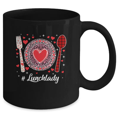 Funny Happy Valentine's Day Lunch Lady Women Matching Mug | siriusteestore