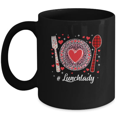 Funny Happy Valentine's Day Lunch Lady Women Matching Mug | siriusteestore