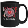 Funny Happy Valentine's Day Lunch Lady Women Matching Mug | siriusteestore