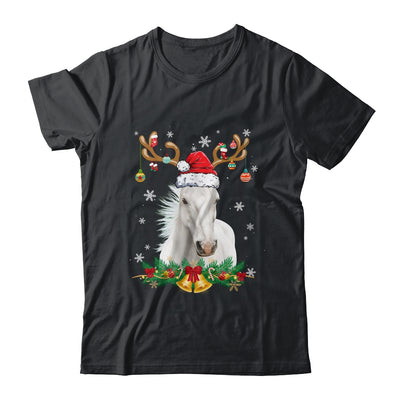 Funny Horse Reindeer Lights Ornament Santa Christmas Xmas Shirt & Sweatshirt | siriusteestore