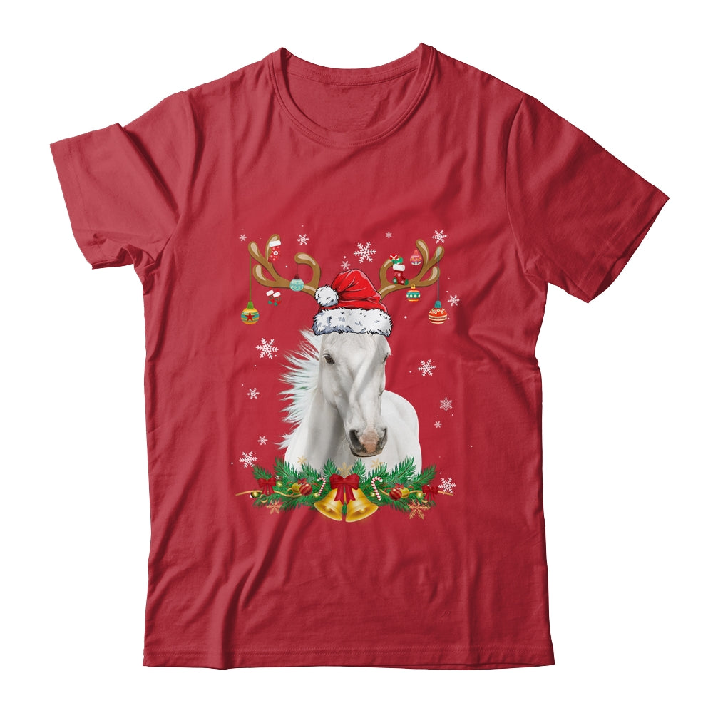Funny Horse Reindeer Lights Ornament Santa Christmas Xmas Shirt & Sweatshirt | siriusteestore