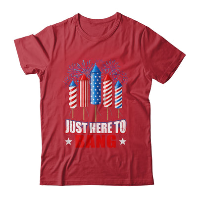 Funny I'm Just Here To Bang Tee 4th of July Mens Womens Kids Shirt & Tank Top | siriusteestore