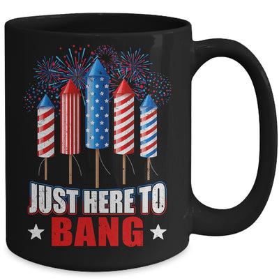 Funny I'm Just Here To Bang Tee 4th of July Mens Womens Kids Mug | siriusteestore