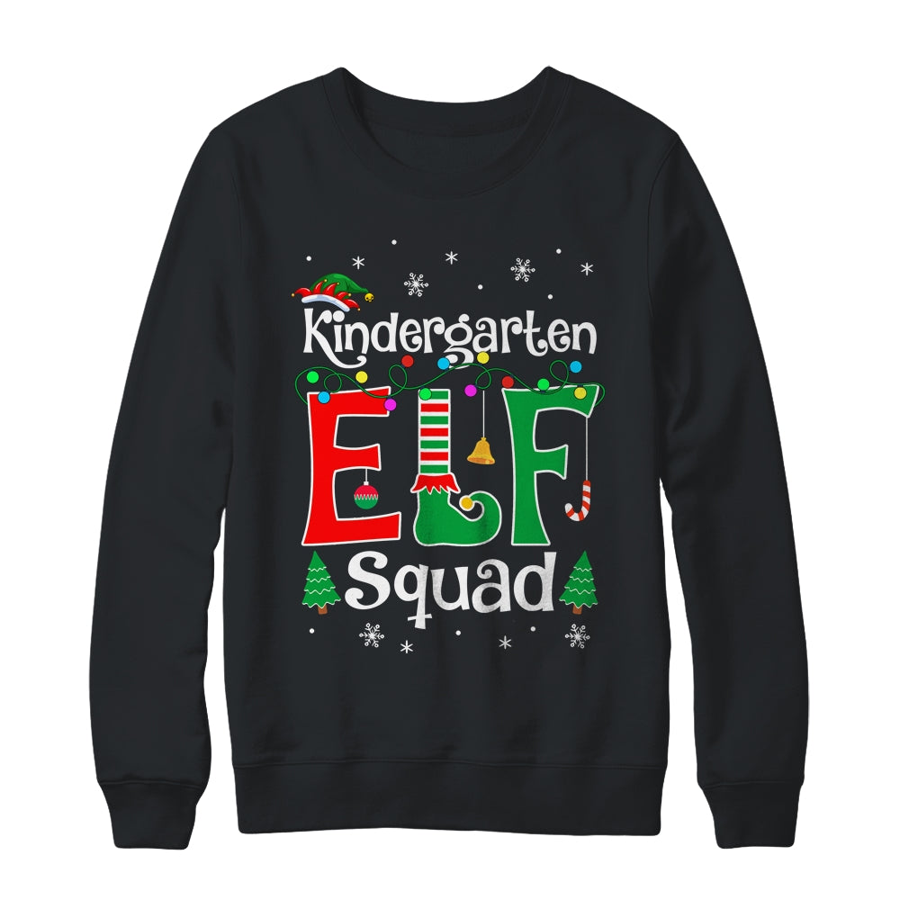 Funny Kindergarten Elf Squad Teacher Christmas Child Xmas Shirt & Sweatshirt | siriusteestore