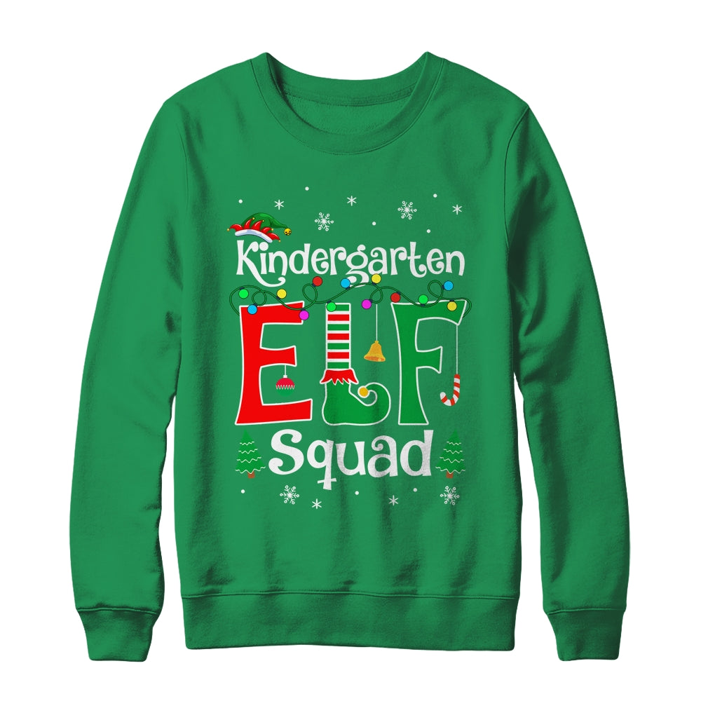 Funny Kindergarten Elf Squad Teacher Christmas Child Xmas Shirt & Sweatshirt | siriusteestore