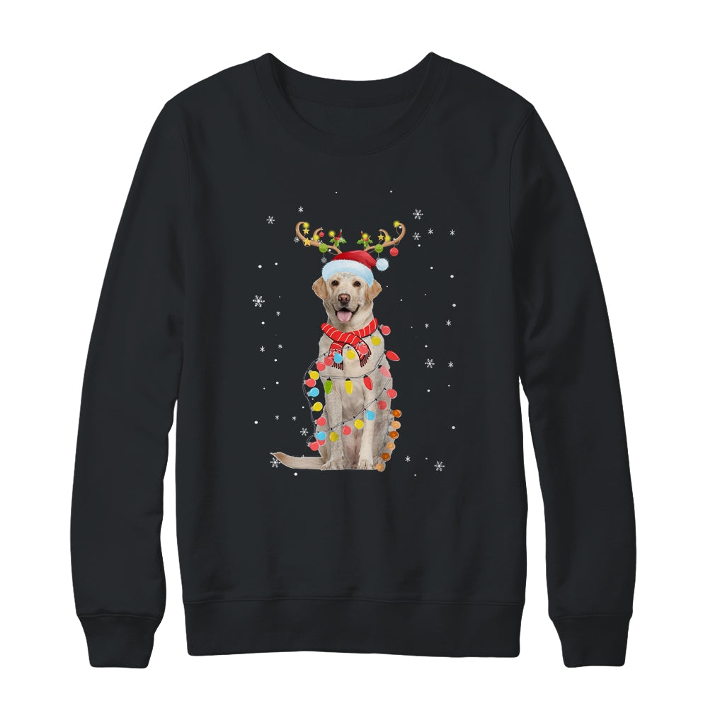 Funny Labrador Christmas Tree Santa Reindeer Pajamas Shirt & Sweatshirt | siriusteestore