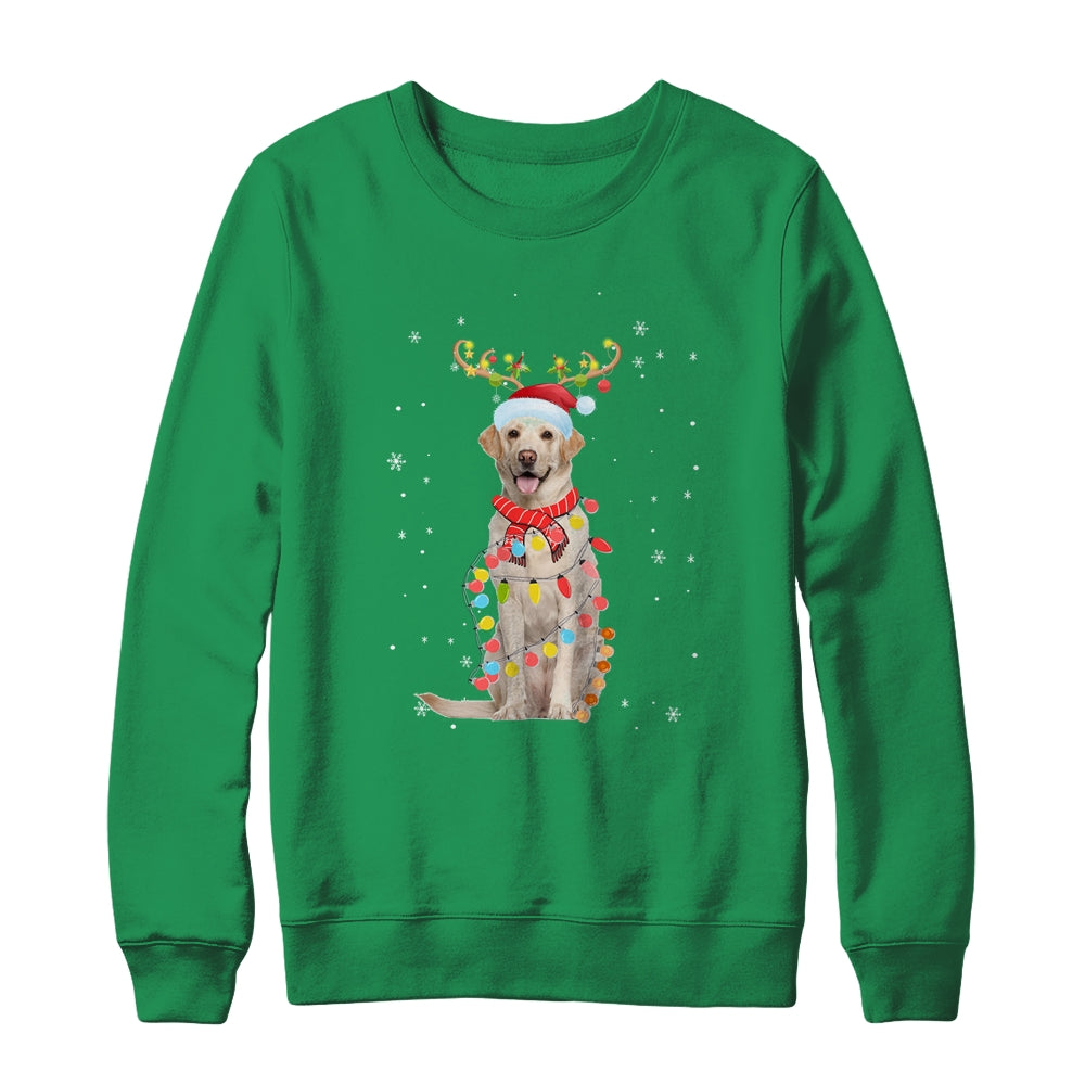 Funny Labrador Christmas Tree Santa Reindeer Pajamas Shirt & Sweatshirt | siriusteestore