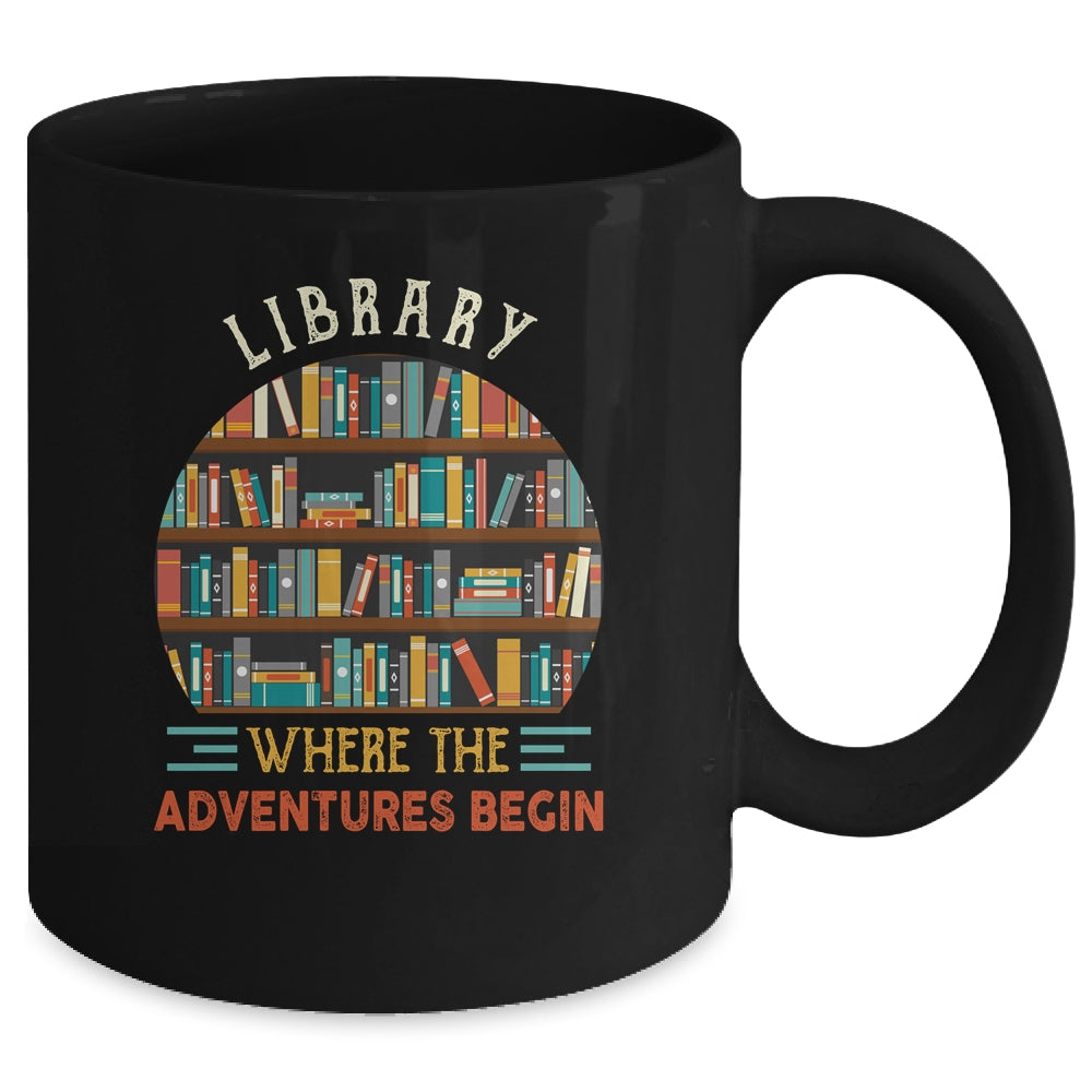 Funny Library Art For Men Women Bookworm Reading Book Lovers Mug | siriusteestore