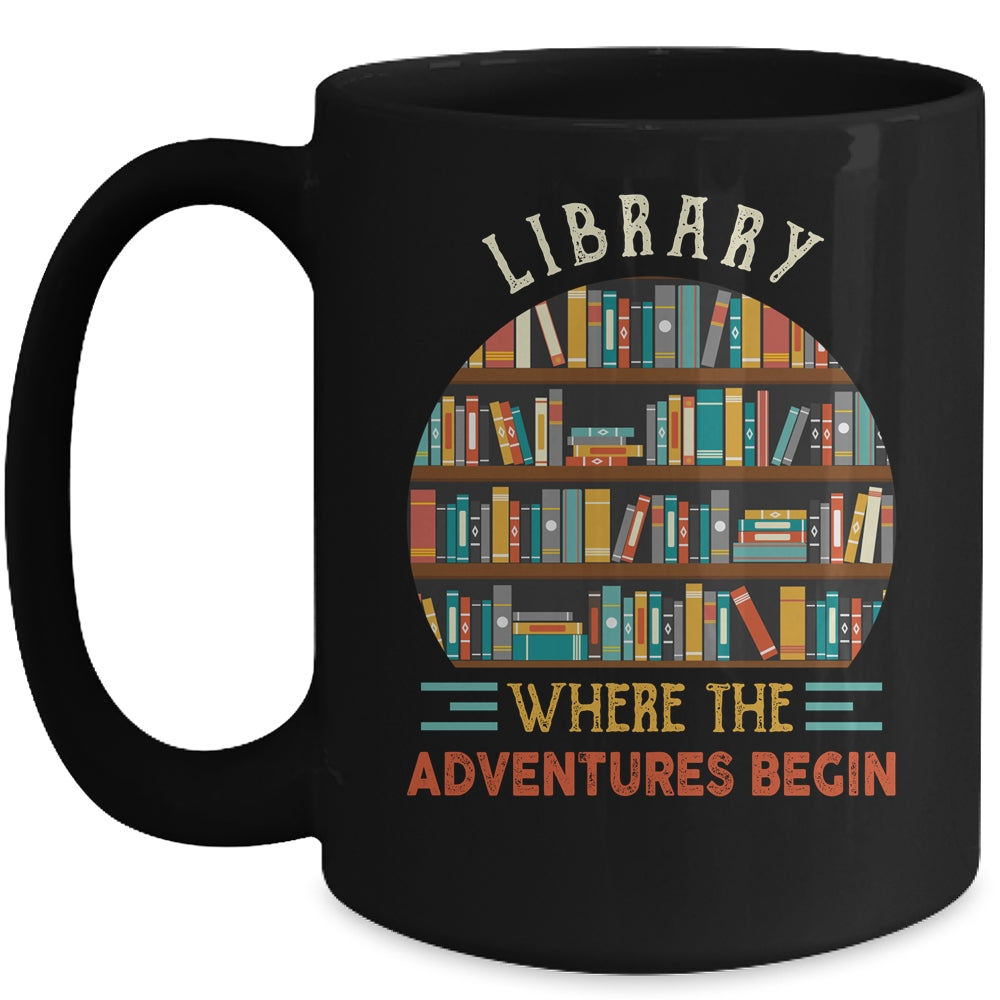 Funny Library Art For Men Women Bookworm Reading Book Lovers Mug | siriusteestore