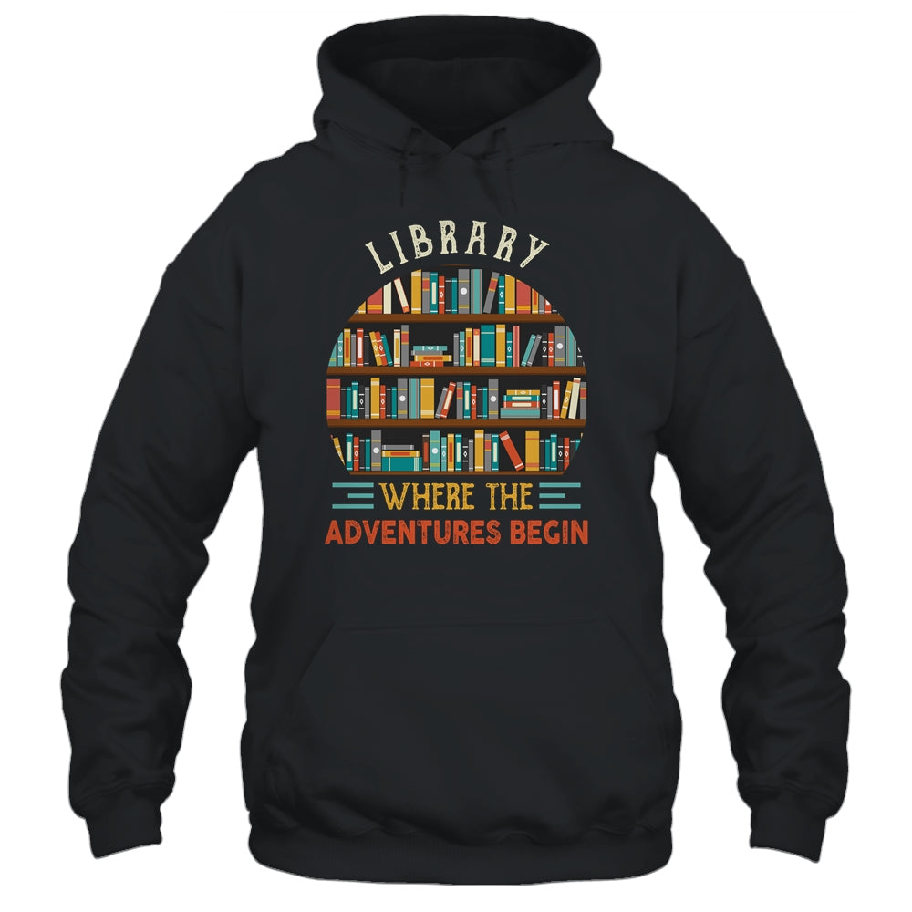 Funny Library Art For Men Women Bookworm Reading Book Lovers Shirt & Hoodie | siriusteestore