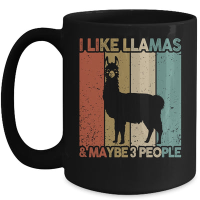 Funny Llama Design For Kids Men Women Animal Llama Vintage Mug | siriusteestore