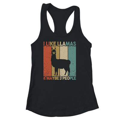 Funny Llama Design For Kids Men Women Animal Llama Vintage Shirt & Tank Top | siriusteestore