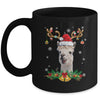 Funny Llama Reindeer Lights Ornament Santa Christmas Xmas Mug | siriusteestore