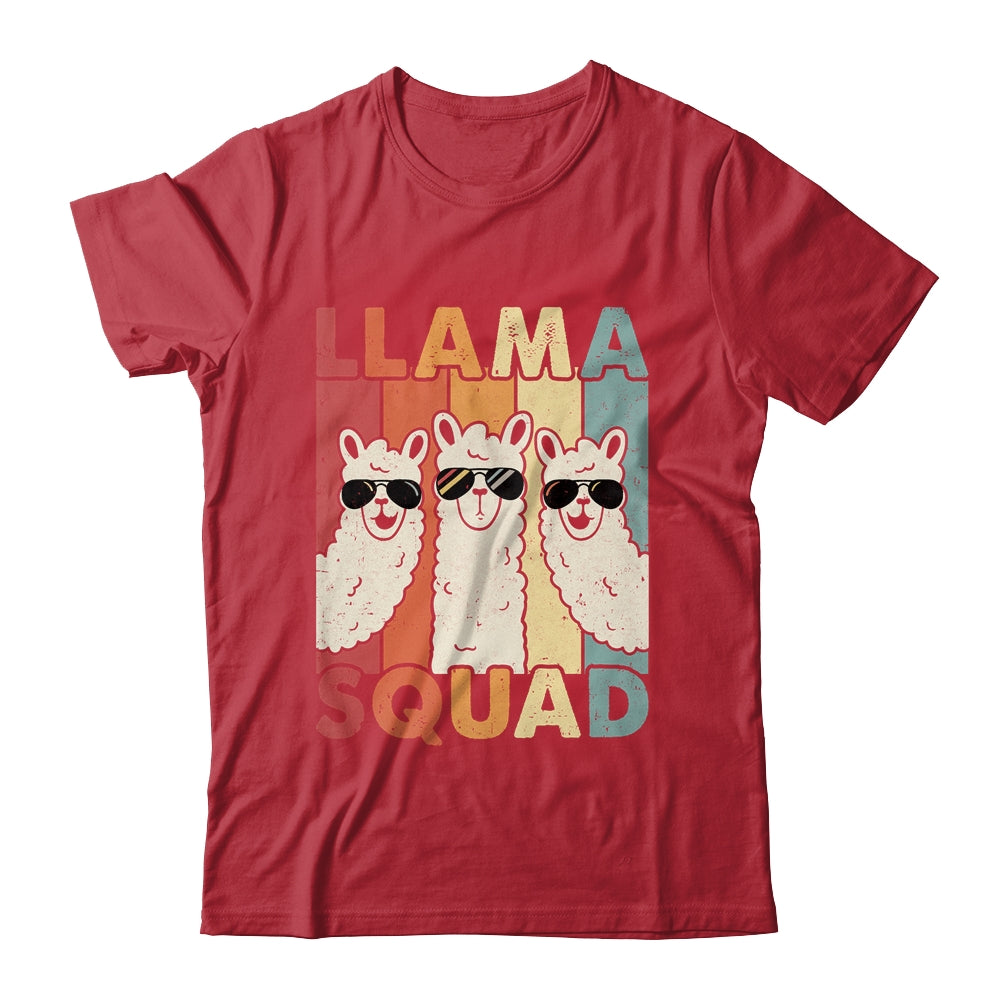 Funny Llama Squad For Men Women Llama Alpaca Farm Animal Shirt & Hoodie | siriusteestore