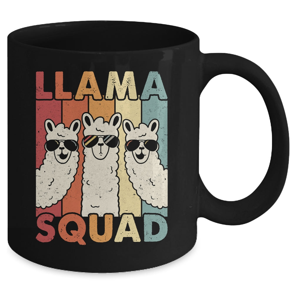Funny Llama Squad For Men Women Llama Alpaca Farm Animal Mug | siriusteestore