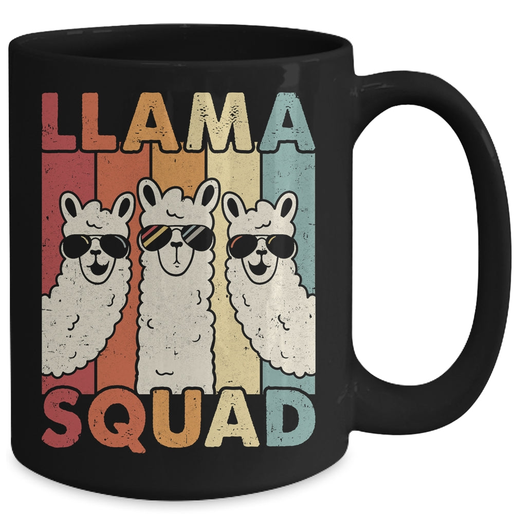 Funny Llama Squad For Men Women Llama Alpaca Farm Animal Mug | siriusteestore