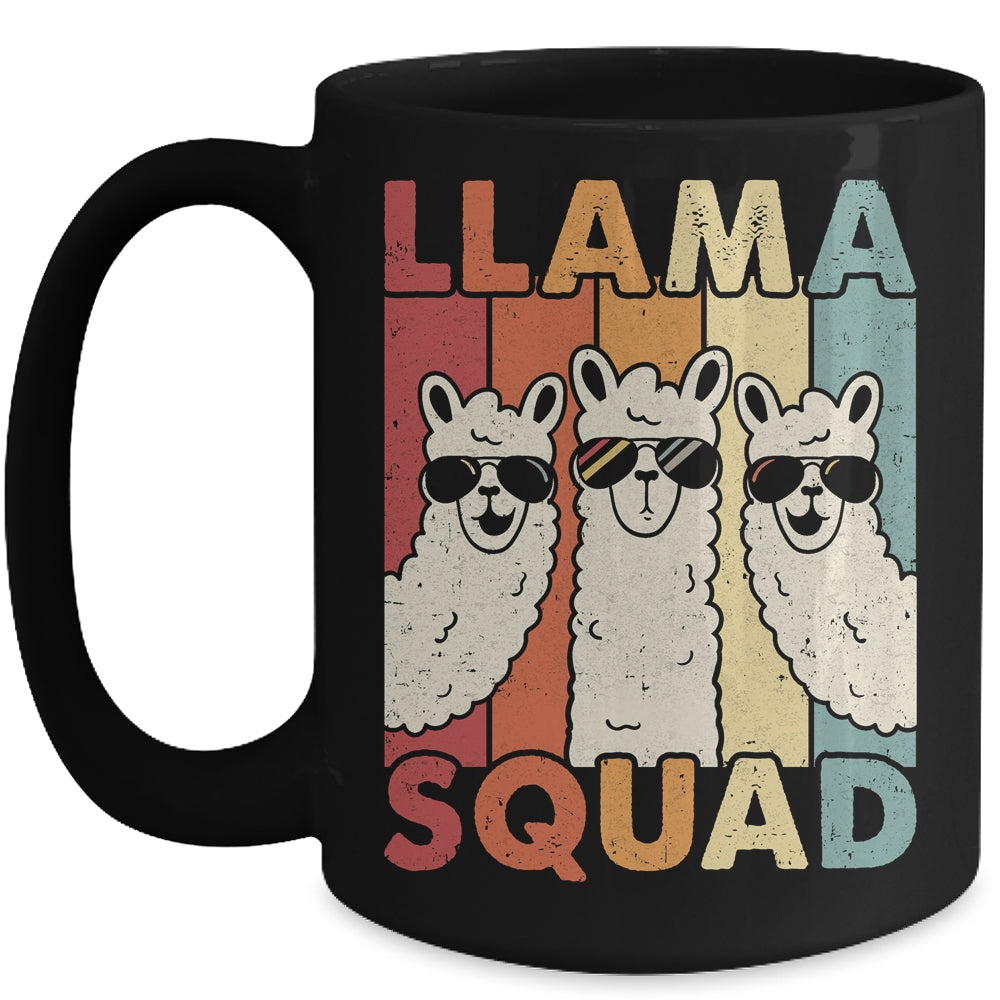 Funny Llama Squad For Men Women Llama Alpaca Farm Animal Mug | siriusteestore