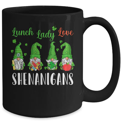 Funny Lunch Ladies Love Shenanigans Gnome St Patrick's Day Mug | siriusteestore