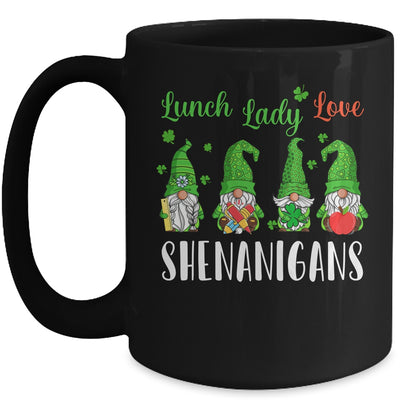 Funny Lunch Ladies Love Shenanigans Gnome St Patrick's Day Mug | siriusteestore