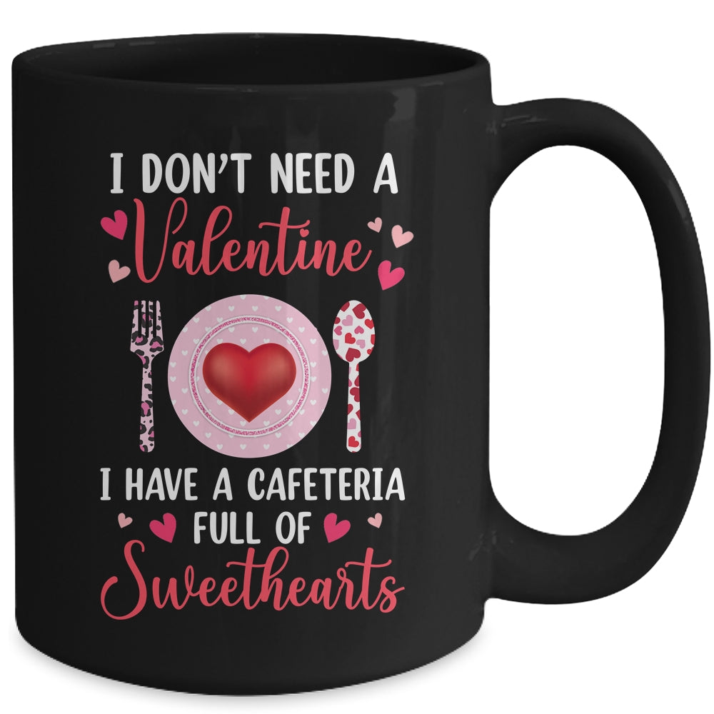 Funny Lunch Lady Valentines Day For Lunch Lady Cafeteria Mug | siriusteestore