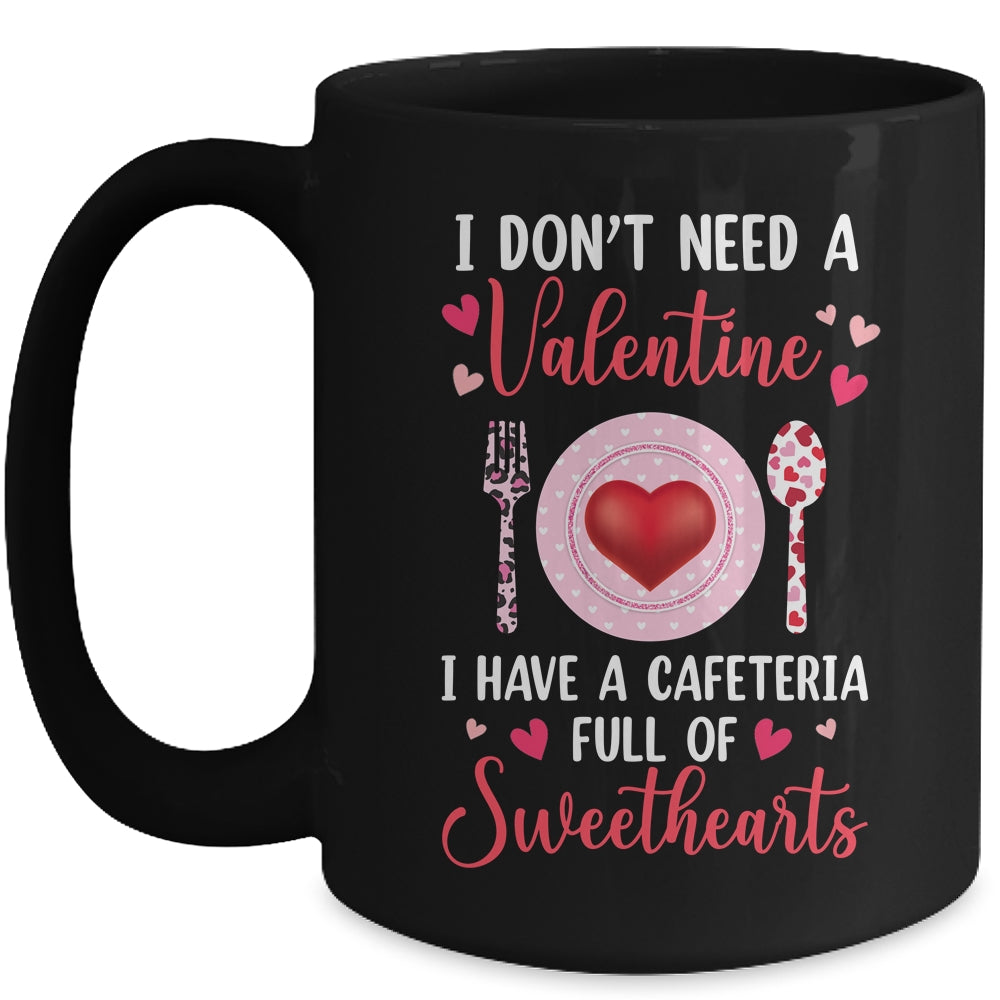Funny Lunch Lady Valentines Day For Lunch Lady Cafeteria Mug | siriusteestore