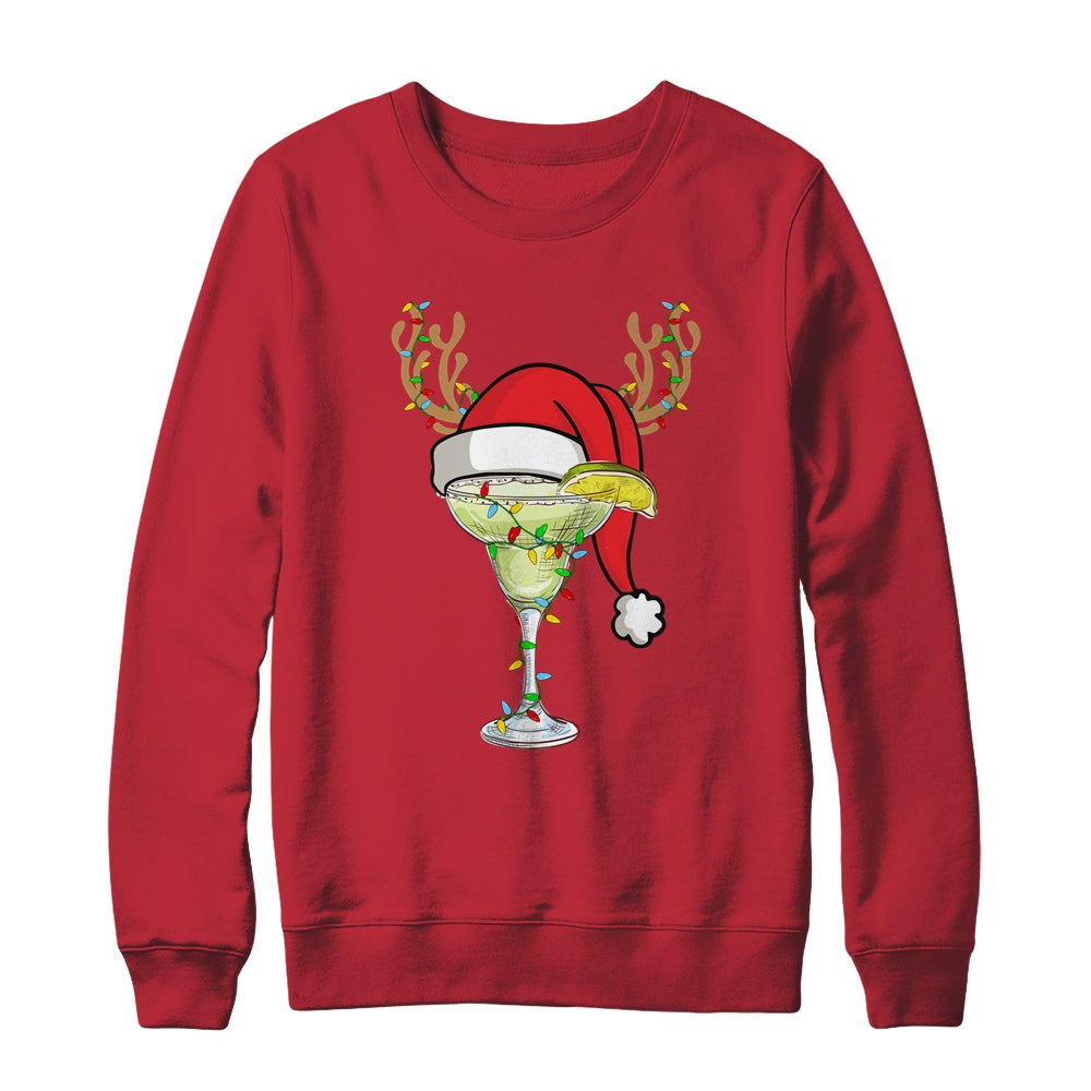 Funny Margarita Reindeer Christmas Lover Squad Xmas Shirt & Sweatshirt | siriusteestore