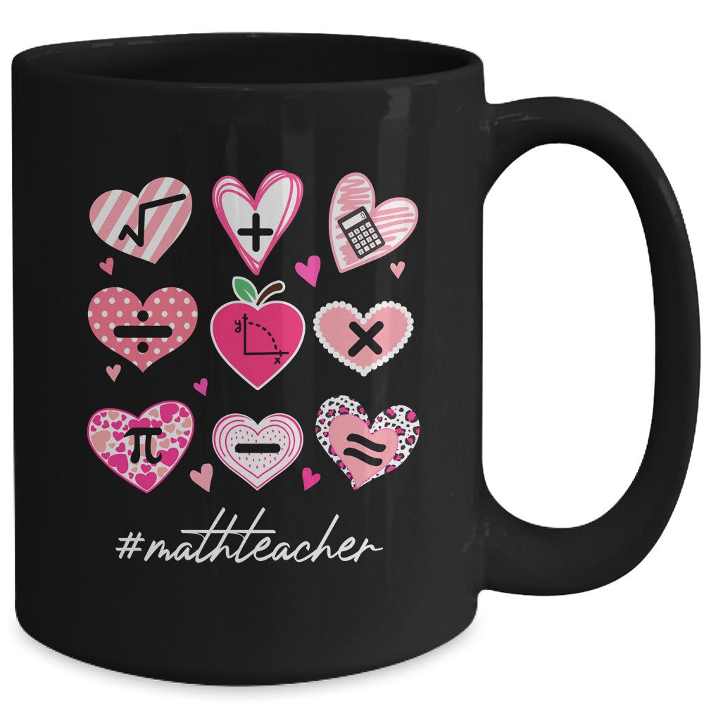 Funny Math Teacher Valentine's Day Pi Math Lover Mug | siriusteestore