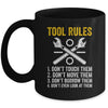 Funny Mechanic Tool Rules Auto Repair Car Mechanic Handyman Mug | siriusteestore