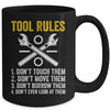 Funny Mechanic Tool Rules Auto Repair Car Mechanic Handyman Mug | siriusteestore