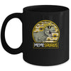Funny Meme Saurus Sunflower Dinosaur Grandma T Rex Mug | siriusteestore