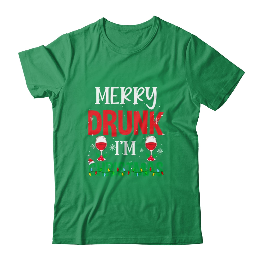 Funny Merry Drunk I'm Christmas Xmas Holiday Party Shirt & Sweatshirt | siriusteestore