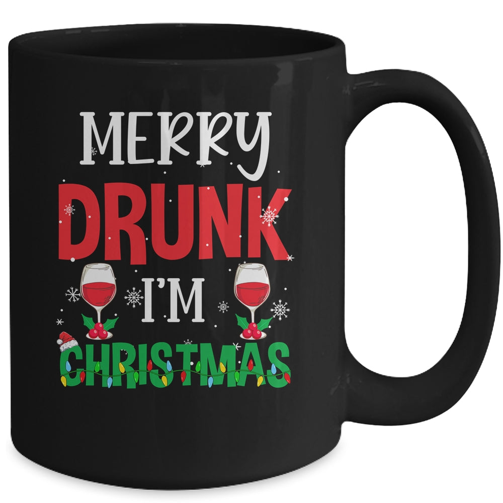 Funny Merry Drunk I'm Christmas Xmas Holiday Party Mug | siriusteestore