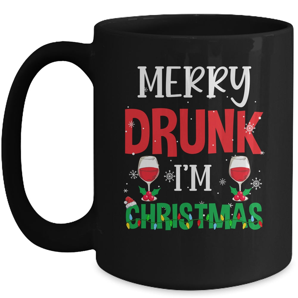 Funny Merry Drunk I'm Christmas Xmas Holiday Party Mug | siriusteestore