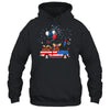 Funny Moose Riding Red Truck USA Flag Patriotic 4th Of July Shirt & Tank Top | siriusteestore