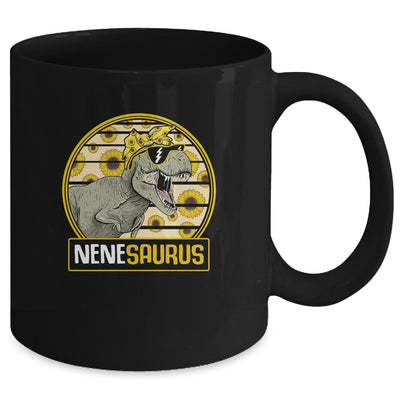 Funny Nene Saurus Sunflower Dinosaur Grandma T Rex Mug | siriusteestore