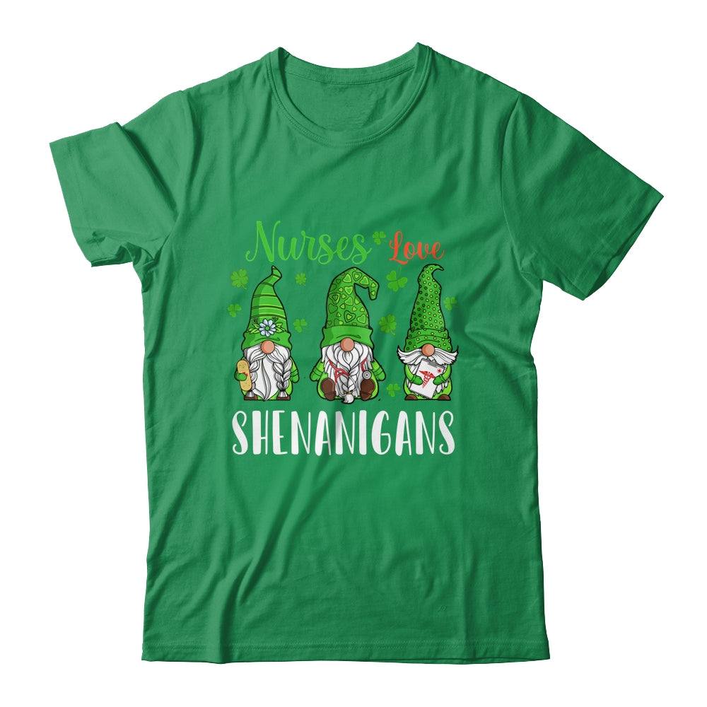 Funny Nurse Love Shenanigans Gnome St Patrick's Day Shirt & Hoodie | siriusteestore