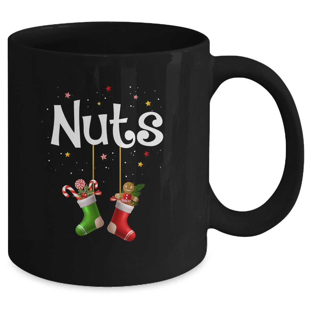 Funny Nuts Christmas Chestnuts Matching Couples Xmas Mug | siriusteestore