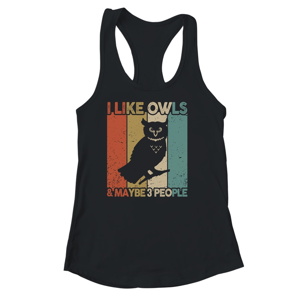Funny Owl Design For Kids Men Women Animal Owl Vintage Shirt & Tank Top | siriusteestore