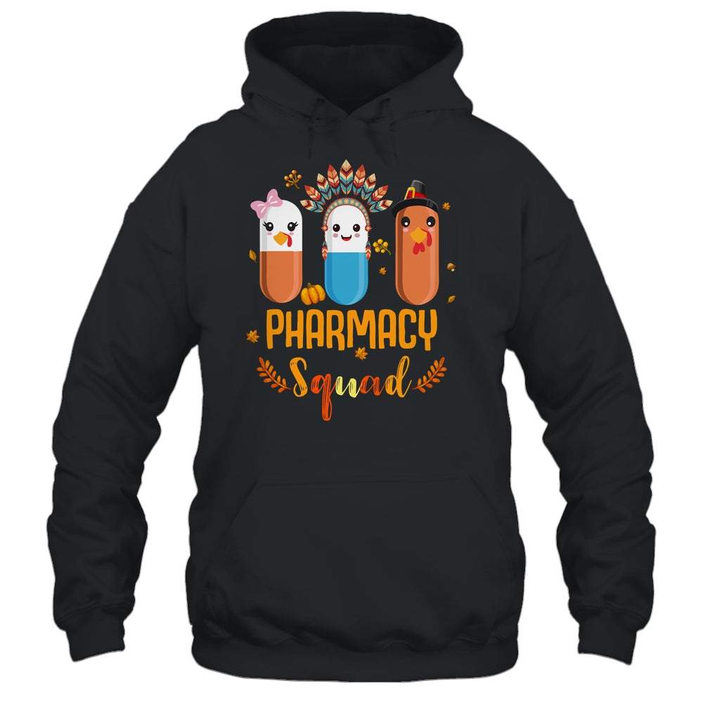 Funny Pharmacy Squad Thanksgiving Thankful Turkey Pharmacist Shirt & Hoodie | siriusteestore
