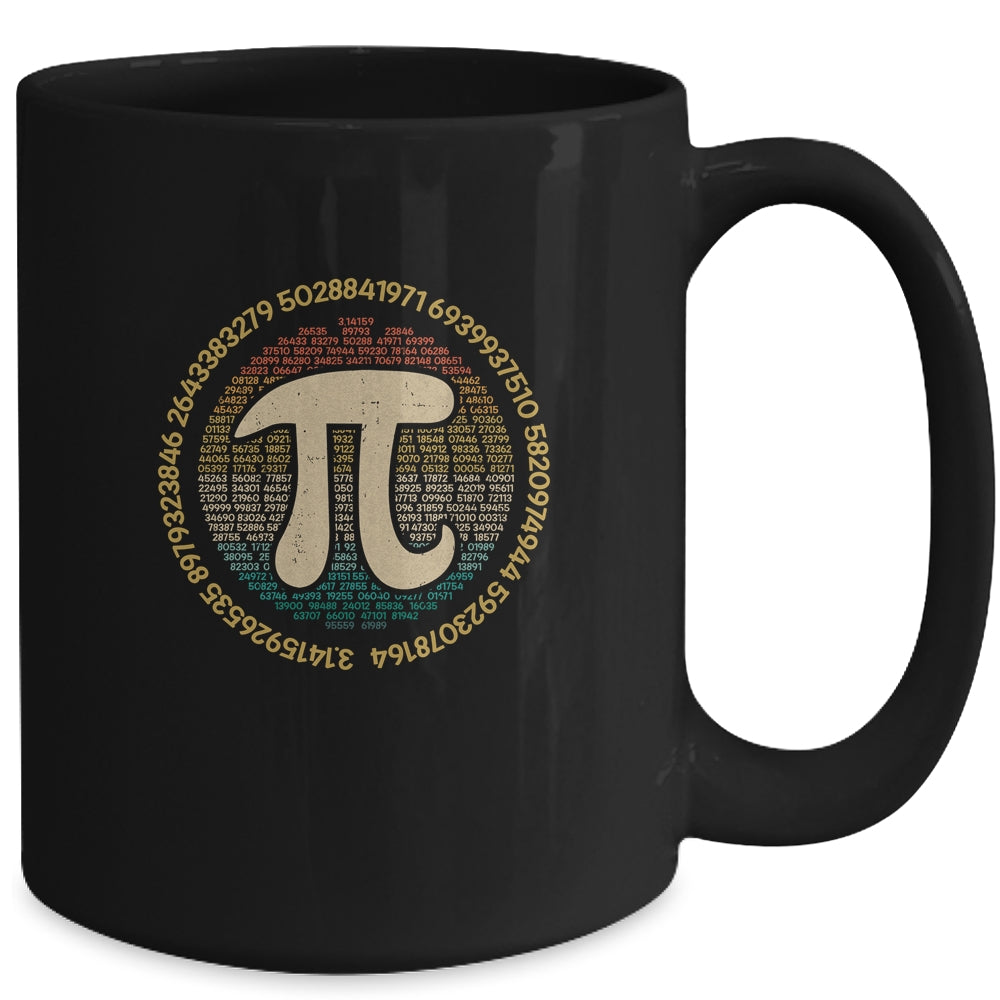 Funny Pi Day Retro Pi Symbol Math Teacher Nerd Geek 314 Mug | siriusteestore