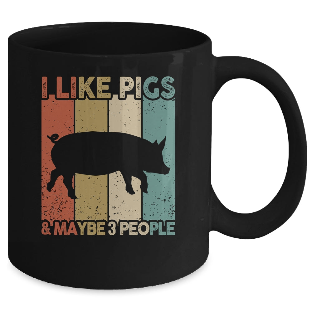 Funny Pig Design For Kids Men Women Animal Pig Vintage Mug | siriusteestore