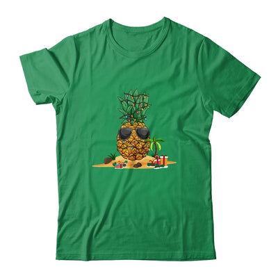 Funny Pineapple Hawaiian Hawaii Christmas Tree Lights Xmas Shirt & Sweatshirt | siriusteestore