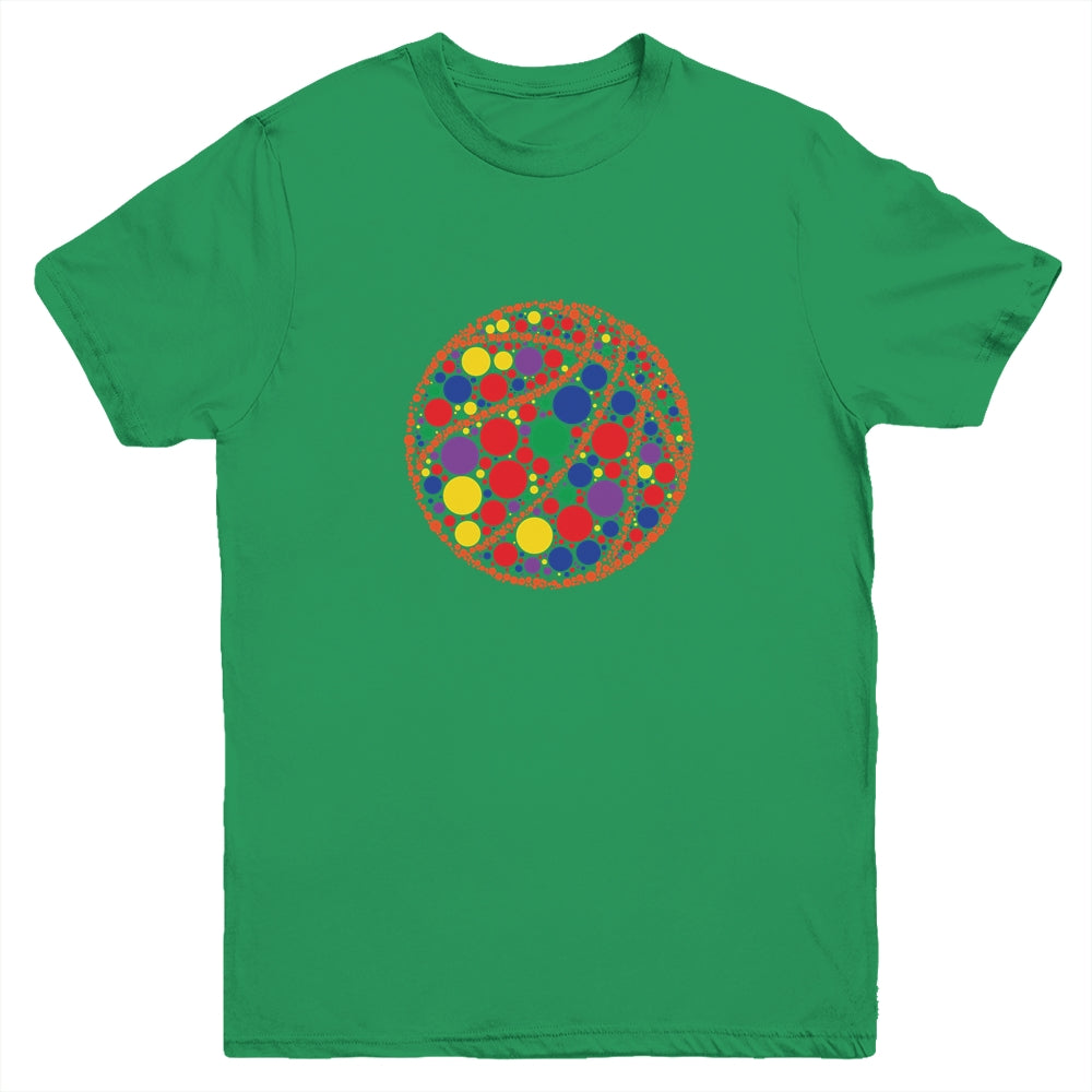 Funny Polka Dot Basketball Lover Player International Dot Day Youth Shirt | siriusteestore